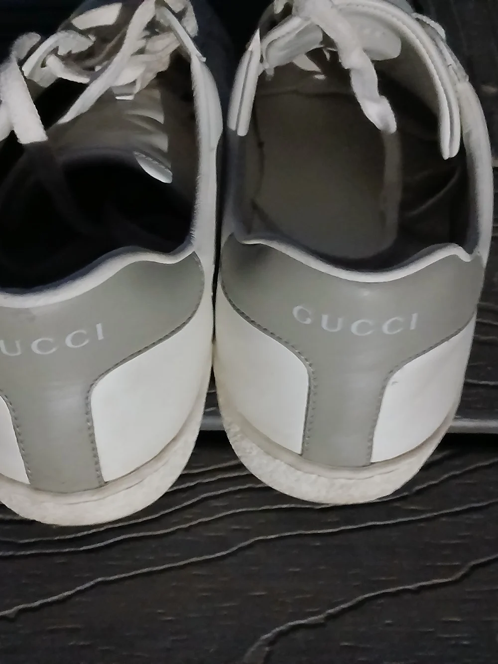 Gucci Ace Perforated Double G Sneakers/ Men's 8 - Picture 3 of 9